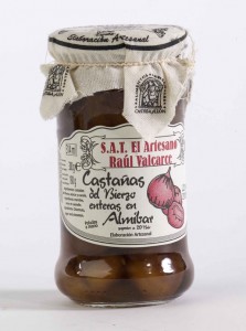 Castañas del Bierzo en Almíbar Raúl Valcarce